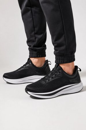 Zephyr Erkek Günlük Spor Ayakkabı – Hafif ve Konforlu Yürüyüş Sneaker - Siyah