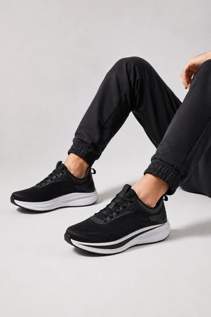 Zephyr Erkek Günlük Spor Ayakkabı – Hafif ve Konforlu Yürüyüş Sneaker - Siyah
