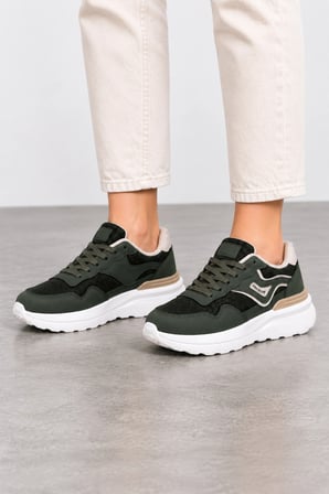 Glyph Kadın Günlük Sneaker Spor Ayakkabı - Yeşil