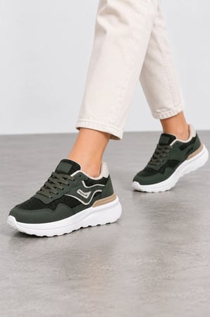 Glyph Kadın Günlük Sneaker Spor Ayakkabı - Yeşil
