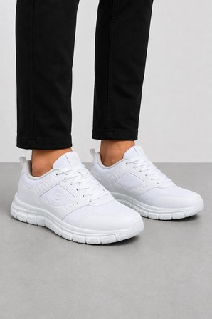 Core Erkek Klasik Spor Ayakkabı – Hafif ve Konforlu Günlük Yürüyüş Sneaker Beyaz