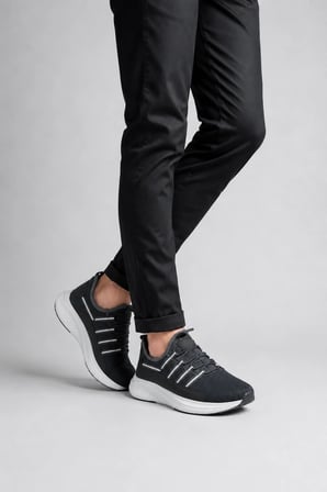 Ziggy Erkek Spor Ayakkabı – Hafif ve Rahat Günlük Yürüyüş Sneaker - Füme