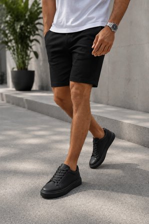 Laviathan Erkek Günlük Bağcıklı Spor Ayakkabı Sneaker Rahat ve Şık Tasarım - Siyah