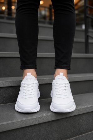 Nova Air Erkek Günlük Yürüyüş ve Spor Ayakkabı Hafif Sneaker - Beyaz