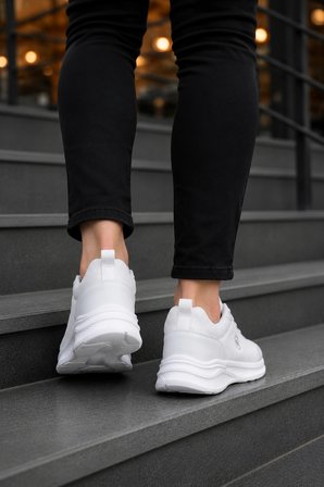 Nova Air Erkek Günlük Yürüyüş ve Spor Ayakkabı Hafif Sneaker - Beyaz