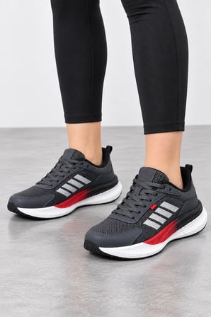 Void Kadın Bağcıklı Günlük Sneaker Spor Ayakkabı - Füme