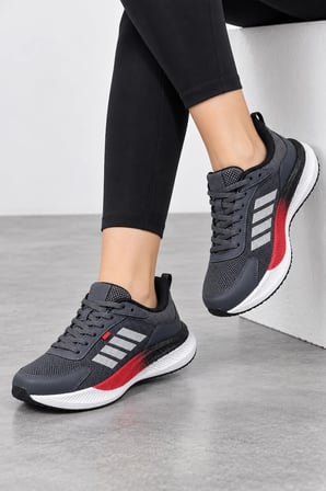 Void Kadın Bağcıklı Günlük Sneaker Spor Ayakkabı - Füme