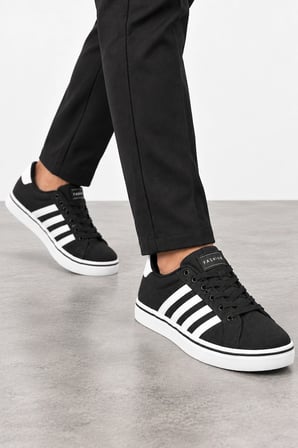 Torto Erkek Bağcıklı Casual Günlük Ayakkabı - Siyah