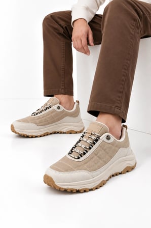 Mare Unisex Outdoor İçi Yünlü Kauçuk Taban Ayakkabı - Bej