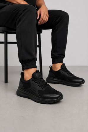 Supernova Erkek Günlük Spor Ayakkabı Sneaker – Hafif Tabanlı Rahat ve Modern Model Siyah