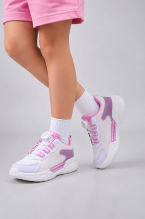 Milano Çocuk Makara Bağcıklı Spor Ayakkabı - Pembe