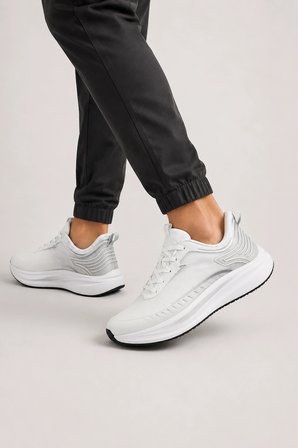 Zephyr Erkek Günlük Spor Ayakkabı – Hafif ve Konforlu Yürüyüş Sneaker - Beyaz