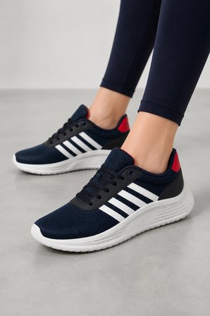Lola Hafif Taban Gün Boyu Konfor Sunan Unisex Sneaker - Lacivert-Gri