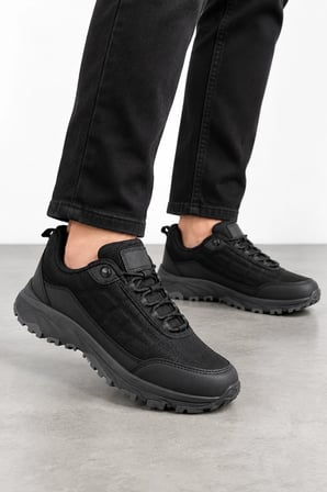 Mare Unisex Outdoor İçi Yünlü Kauçuk Taban Ayakkabı - Siyah