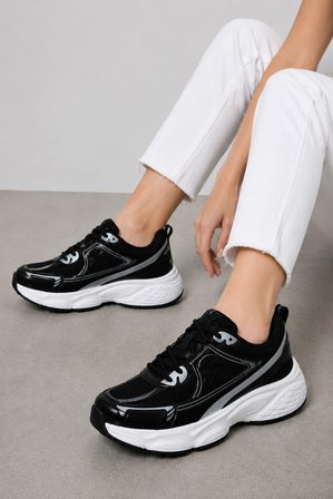 Milo Kadın Spor Ayakkabı - Ultra Rahat Köpük Tabanlı Günlük Sneaker - Siyah