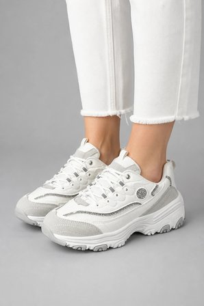 Paradox Kadın Günlük Rahat Bağcıklı Detaylı Sneaker Spor Ayakkabı - Beyaz