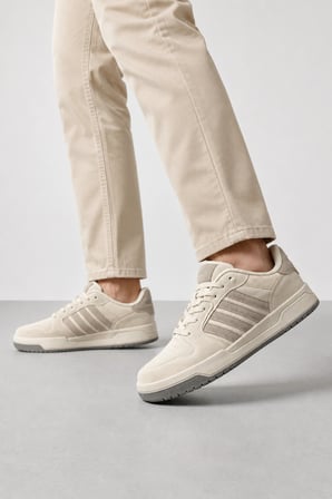 Porto Erkek Casual Spor Ayakkabı Rahat Tabanlı Günlük Kullanım Sneaker - Bej