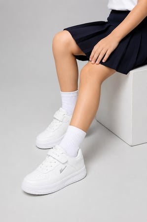 Monaco Hafif Ve Konforlu Unisex Casual Çocuk Spor Ayakkabı - Beyaz