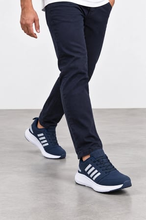 Aeris Erkek Bağcıklı Günlük Sneaker Spor Ayakkabı - Lacivert