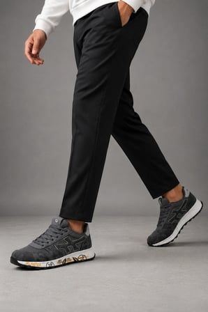 Flash Erkek Hafif Günlük Spor Ayakkabı Konfor Tabanlı Nefes Alabilen Rahat Sneaker - Füme