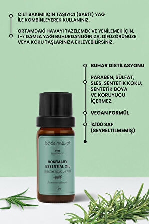 Bade Natural  Biberiye Uçucu Yağ 10 ml