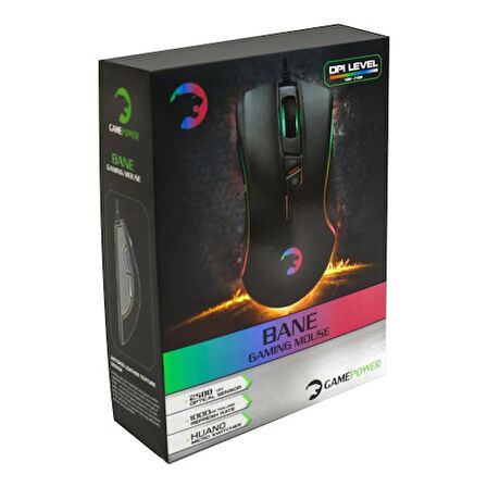 GAMEPOWER BANE GAMING OPTIK MOUSE USB SIYAH