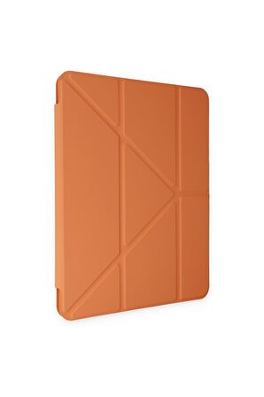 Galaxy Tab S6 P617 Kılıf Tri Folding Kalem Bölmeli Standlı Kılıf