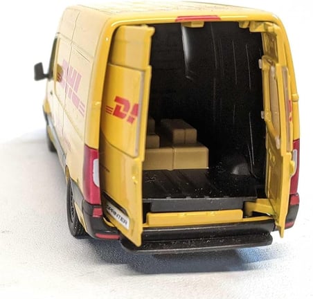 Kinsmart Çek Bırak Mercedes-Benz Sprinter Dhl 1:46 Ölçek