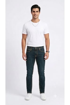 512™ Slim Taper likralı esnek Jean Biologia Adv-0000 Lacivert / 31/32
