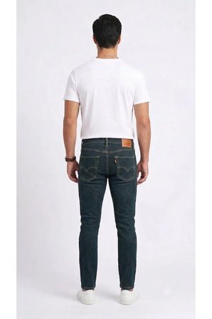 512™ Slim Taper likralı esnek Jean Biologia Adv-0000 Lacivert / 31/32