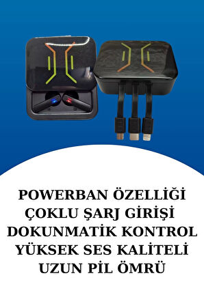 Wireless Şarjlı Akıllı Saat ve Dijital Göstergeli Kablosuz Bluetooth Kulaklık Nabız Ölçer