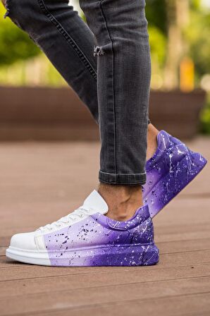 Chekich CH254 BT Erkek Ayakkabı 447 BEYAZ / MOR