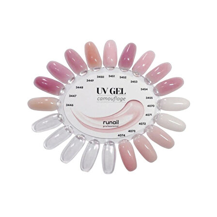 Runail Professional Protez Tırnak Jeli UV Gel Camouflage Çilekli Dondurma 15Gr. 3452