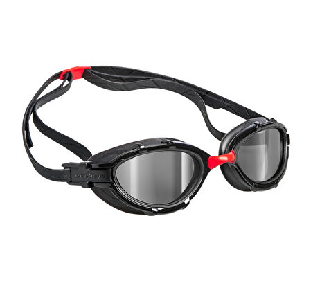 042705-05W Mad Wave  Trıathlon Mirror Red One Size Open Water And Triat Y&amp;uuml;zme G&amp;ouml;zl&amp;uuml;ğ&amp;uuml; Siyah
