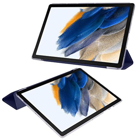 Fuchsia Galaxy Tab A8 10.5 SM-X200 (2021) Uyumlu Kılıf Smart Cover Standlı Akıllı 1-1 Tablet Kılıfı