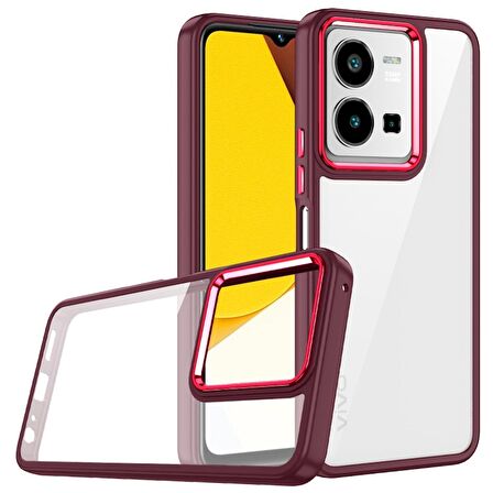 Fuchsia Vivo Y35 Kılıf Flora Kapak