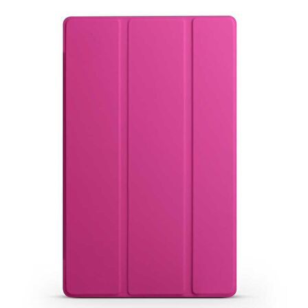Lenovo M10 TB-X306F Uyumlu Fuchsia Smart Cover Standlı 1-1 Kılıf Flip Smart Akıllı Tablet Kılıfı