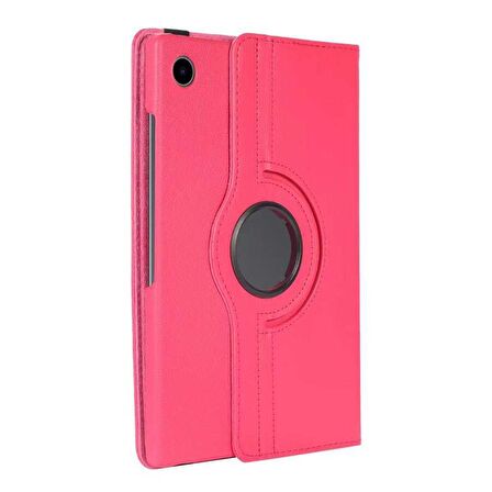 Galaxy Tab A8 10.5 SM-X200 (2021) Uyumlu Fuchsia Dönebilen Standlı Tablet Kılıfı
