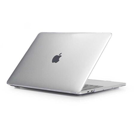 Apple Macbook 13.3' Air M1 Uyumlu Fuchsia MSoft Kristal Şeffaf 1mm İncelikte Koruyucu Kılıf