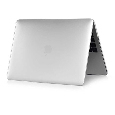 Apple Macbook 13.3' Air M1 Uyumlu Fuchsia MSoft Kristal Şeffaf 1mm İncelikte Koruyucu Kılıf