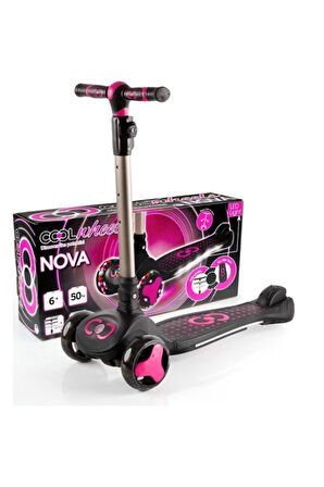 Pembe Nova Işıklı Çocuk Scooterı