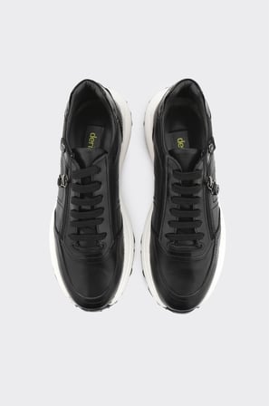 Hakiki Deri Bağcıklı Erkek Sneaker