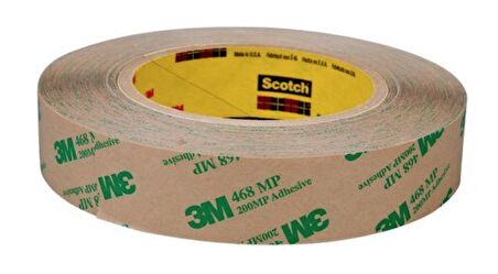 3M 468MP Şeffaf Çift Taraflı Transfer Bantı 25mm*55mt