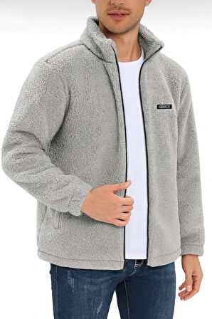 Oversize Peluş Sweatshirt Erkek Polar Sweatshirt Erkek Sweatshirt OVERSIZE-PELUSS