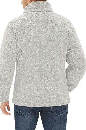 Oversize Peluş Sweatshirt Erkek Polar Sweatshirt Erkek Sweatshirt OVERSIZE-PELUSS