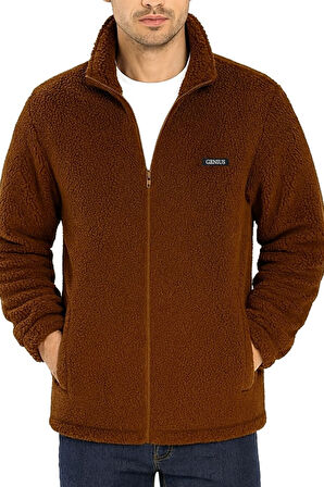 Oversize Peluş Sweatshirt Erkek Polar Sweatshirt Erkek Sweatshirt OVERSIZE-PELUSS