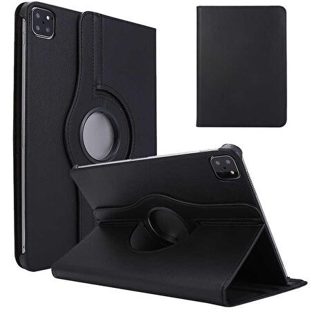Apple iPad Pro 12.9 2021 (5.Nesil) Uyumlu Fuchsia Dönebilen Standlı Tablet Kılıfı