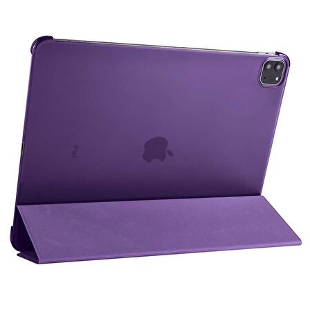 Apple iPad Pro 12.9 2021 (5.Nesil) Uyumlu Smart Cover Standlı 1-1 Flip Smart Akıllı Tablet Kılıfı