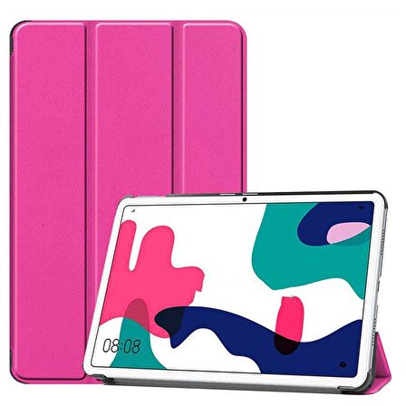 Huawei Mate Pad 10.4 Fuchsia Smart Cover Standlı 1-1 Kılıf