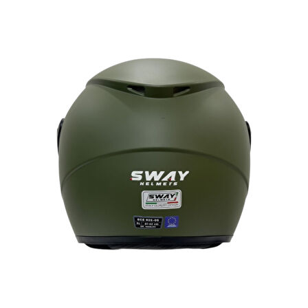 Sway Açık Kask Sw 733 Mat Yeşil